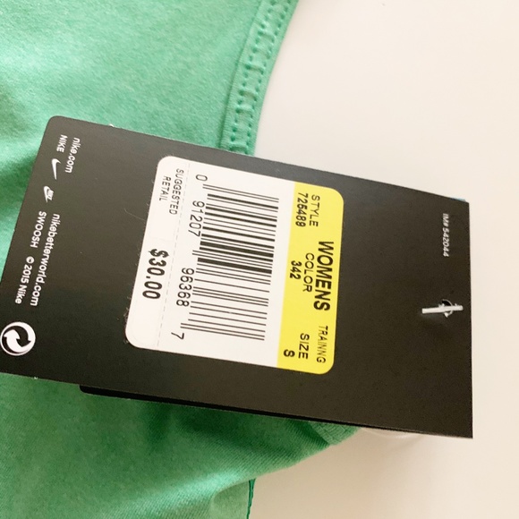 New Nike Pro Dri-fit Green Tank top. Size small - Picture 5 of 6